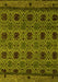 Machine Washable Abstract Yellow Modern Rug, wshabs5176yw