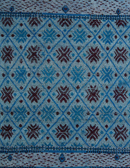 Abstract Blue Modern Rug, abs5176