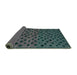 Sideview of Abstract Green Modern Rug, abs5177