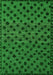 Machine Washable Abstract Green Modern Area Rugs, wshabs5177grn