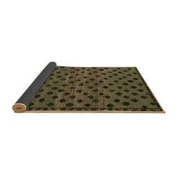 Sideview of Abstract Brown Modern Rug, abs5177brn