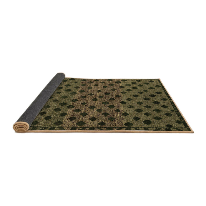 Sideview of Abstract Brown Modern Rug, abs5177brn