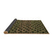 Sideview of Abstract Brown Modern Rug, abs5177brn