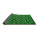 Sideview of Abstract Green Modern Rug, abs5177grn