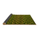 Sideview of Abstract Yellow Modern Rug, abs5177yw