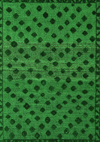 Abstract Green Modern Rug, abs5177grn