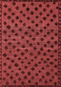 Abstract Red Modern Rug, abs5177red