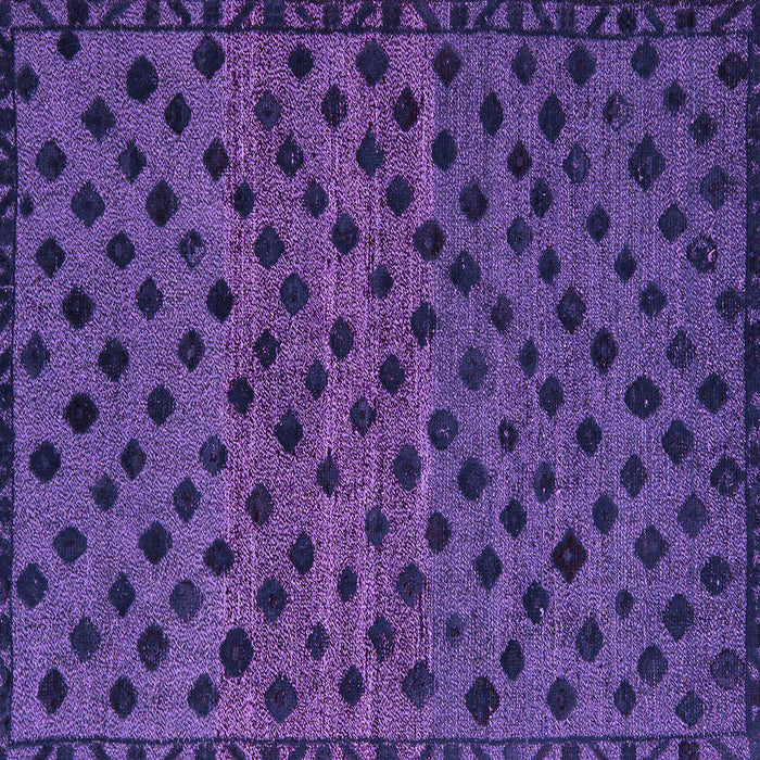Square Machine Washable Abstract Purple Modern Area Rugs, wshabs5177pur