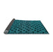 Sideview of Abstract Light Blue Modern Rug, abs5177lblu