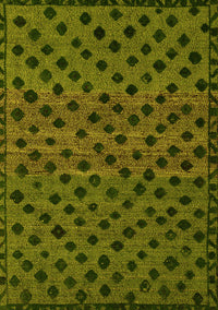 Abstract Yellow Modern Rug, abs5177yw