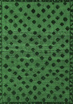 Abstract Emerald Green Modern Rug, abs5177emgrn