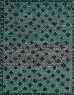 Machine Washable Abstract -Sea Green Rug, wshabs5177