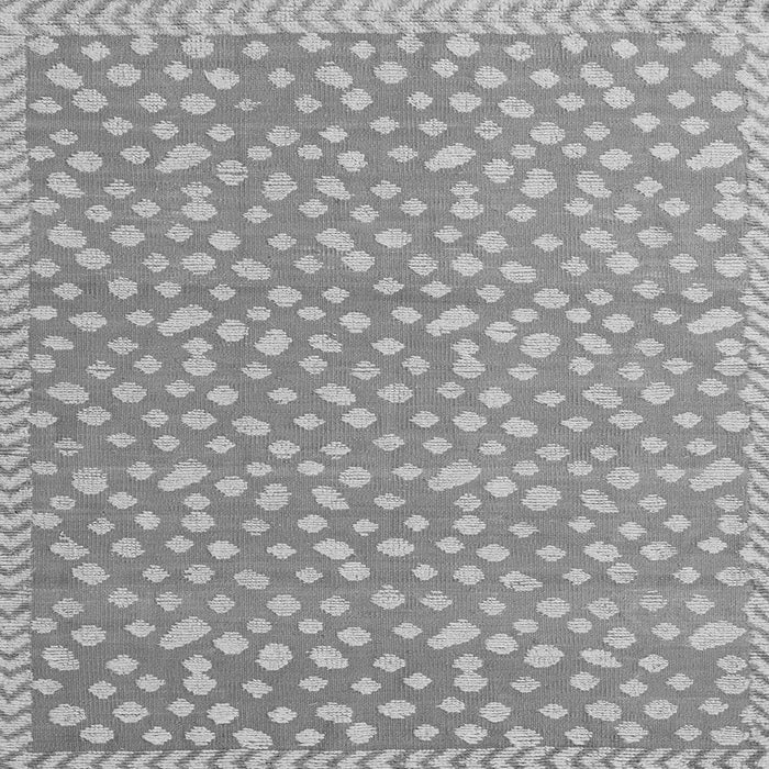 Square Abstract Gray Modern Rug, abs5178gry