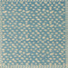 Square Machine Washable Abstract Cadet Blue Green Rug, wshabs5178