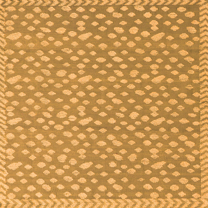 Square Machine Washable Abstract Orange Modern Area Rugs, wshabs5178org