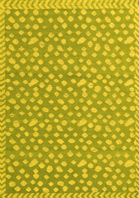 Abstract Yellow Modern Rug, abs5178yw