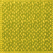 Square Abstract Yellow Modern Rug, abs5178yw