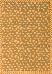 Abstract Orange Modern Rug, abs5178org