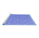 Sideview of Machine Washable Abstract Blue Modern Rug, wshabs5178blu