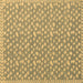 Square Machine Washable Abstract Brown Modern Rug, wshabs5178brn