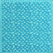 Square Machine Washable Abstract Light Blue Modern Rug, wshabs5178lblu