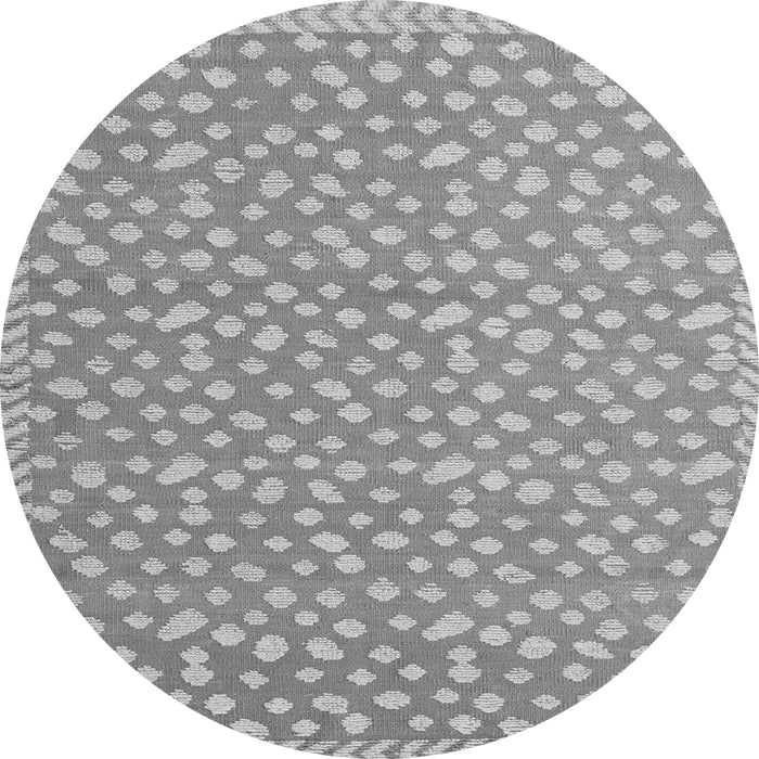 Round Machine Washable Abstract Gray Modern Rug, wshabs5178gry