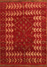 Machine Washable Abstract Orange Modern Area Rugs, wshabs5179org