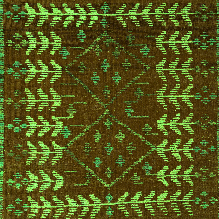 Machine Washable Abstract Green Modern Area Rugs, wshabs5179grn