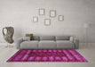 Machine Washable Abstract Purple Modern Area Rugs in a Living Room, wshabs5179pur