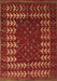 Machine Washable Abstract Brown Modern Rug, wshabs5179brn