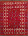 Machine Washable Abstract Copper Red Pink Rug, wshabs5179