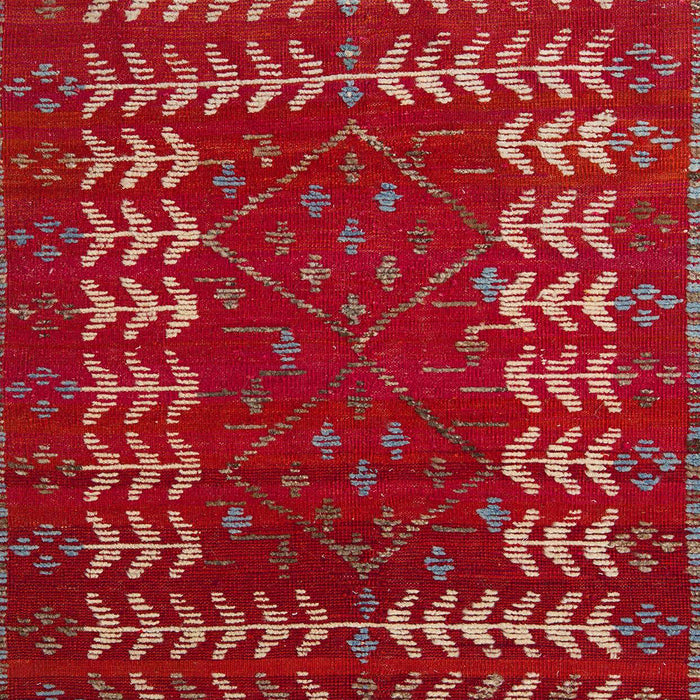 Machine Washable Abstract Copper Red Pink Rug, wshabs5179