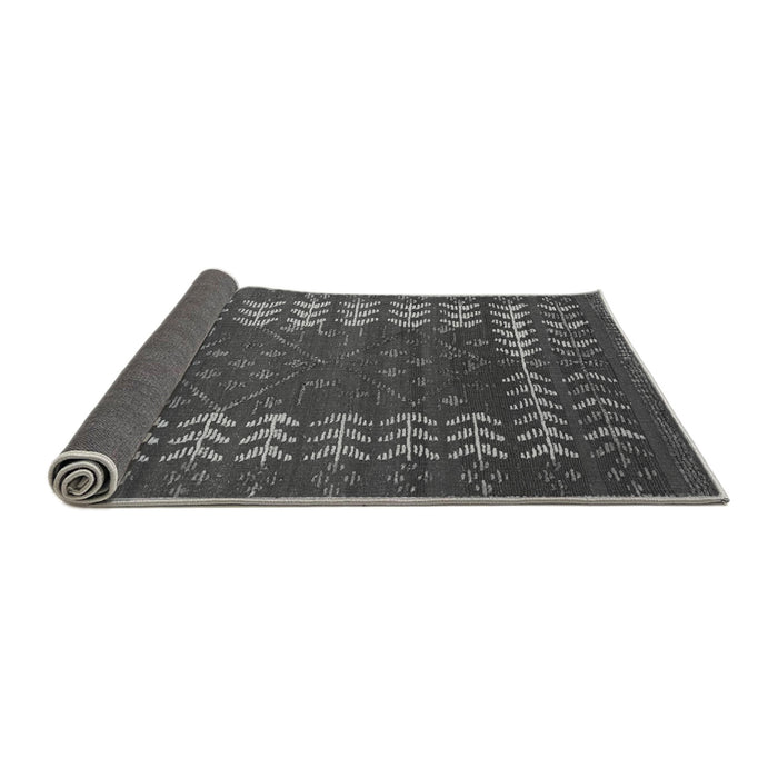 Sideview of Abstract Gray Modern Rug, abs5179gry