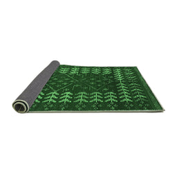Sideview of Abstract Emerald Green Modern Rug, abs5179emgrn