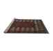 Sideview of Machine Washable Abstract Light Blue Modern Rug, wshabs5179lblu