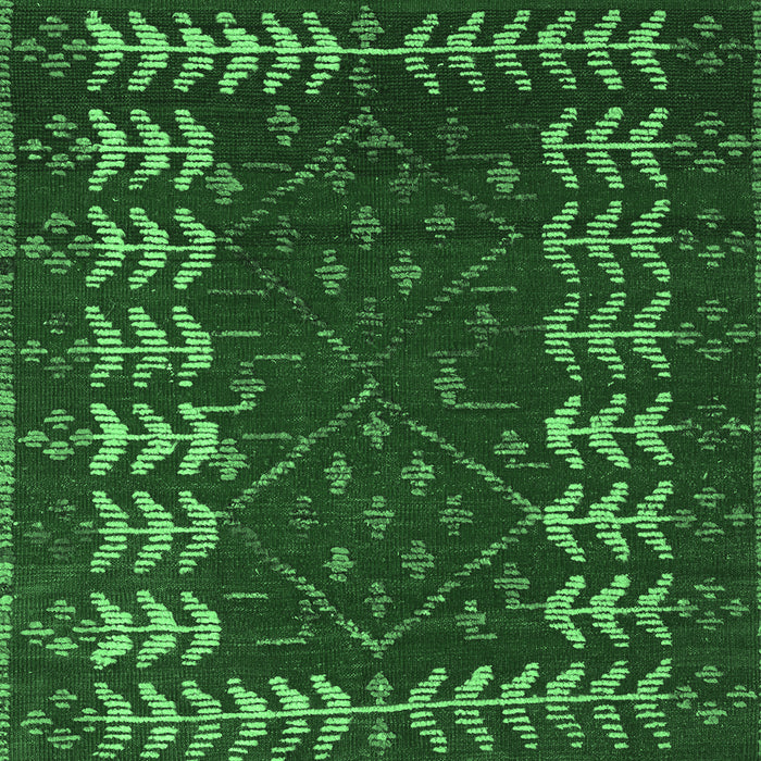 Machine Washable Abstract Emerald Green Modern Area Rugs, wshabs5179emgrn