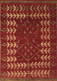 Abstract Brown Modern Rug, abs5179brn