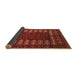 Sideview of Abstract Brown Modern Rug, abs5179brn