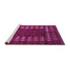 Sideview of Machine Washable Abstract Purple Modern Area Rugs, wshabs5179pur