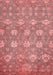 Abstract Red Modern Area Rugs