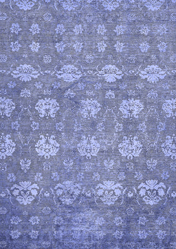 Abstract Blue Modern Rug, abs517blu