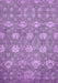 Machine Washable Abstract Purple Modern Area Rugs, wshabs517pur