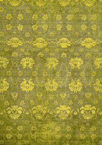 Abstract Yellow Modern Rug, abs517yw