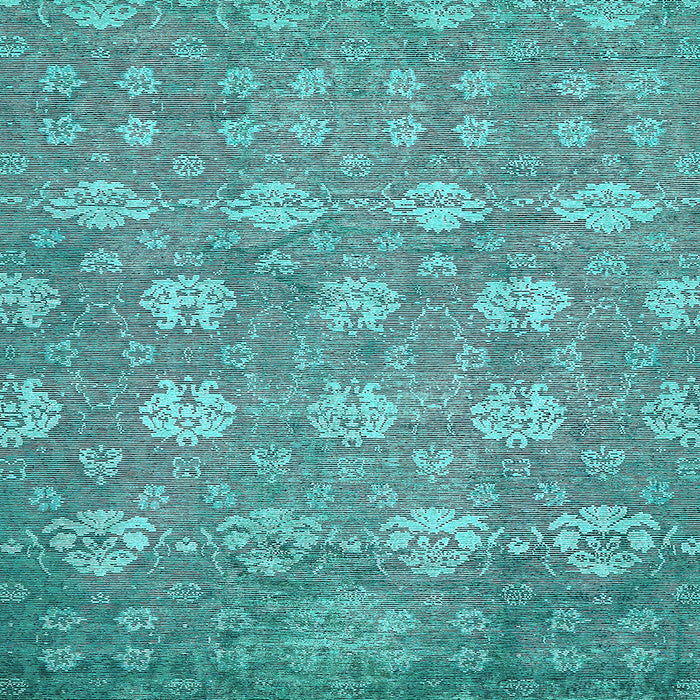 Square Machine Washable Abstract Light Blue Modern Rug, wshabs517lblu