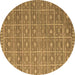 Round Machine Washable Abstract Brown Modern Rug, wshabs5180brn