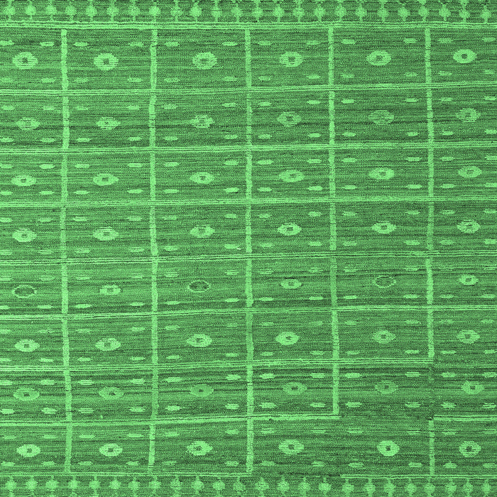 Square Machine Washable Abstract Emerald Green Modern Area Rugs, wshabs5180emgrn