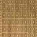 Square Machine Washable Abstract Brown Modern Rug, wshabs5180brn