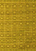 Machine Washable Abstract Yellow Modern Rug, wshabs5180yw