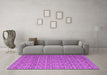 Machine Washable Abstract Purple Modern Area Rugs in a Living Room, wshabs5180pur