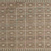 Square Machine Washable Abstract Camel Brown Rug, wshabs5180